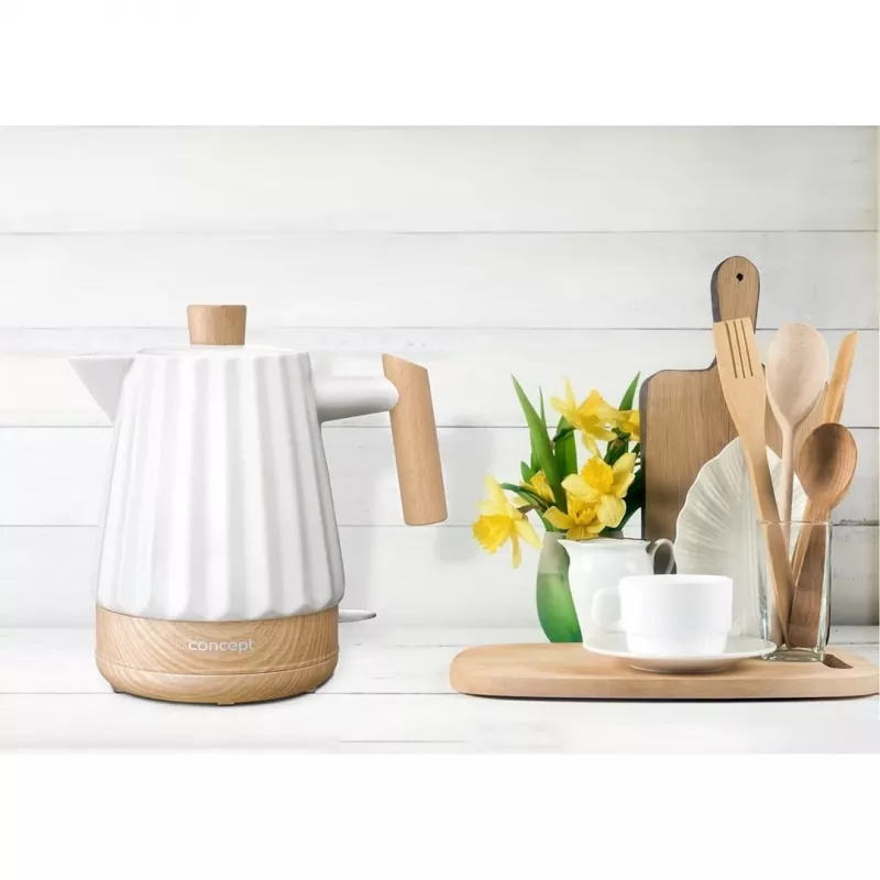 Concept RK0090 hervidor de cerámica 1,5 l Blanco