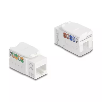 Delock 90720 Módulo Keystone RJ45 a LSA Cat.6A UTP, 90 grados, sin herramientas