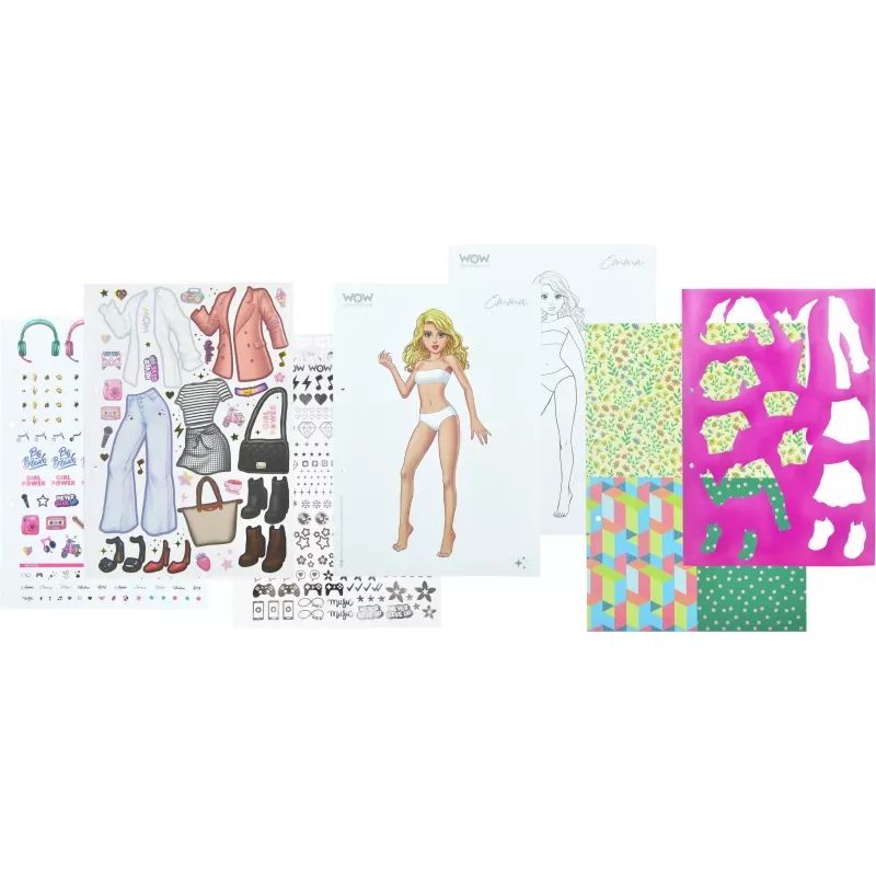 Set creativo Kids Euroswan Fashion Book WoW Generation WOW00054 — set de manualidades para niños