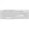 Logitech MK295 Conjunto de teclado y ratón silencioso, Blanco, Inalámbrico vía receptor USB, Distribución suiza, 920-009872