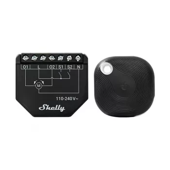 Control de persiana WiFi Shelly Shutter BLU (Shelly_Shutter_BLU_1) botón Bluetooth, carcasa robusta
