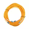 Cable de parcheo de fibra óptica Extralink EX.2862 LC–LC 0,5 m G.652D FTTH amarillo dúplex completo