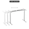 Mesa regulable en altura Up Up Bjorn Blanco, tablero L Blanco