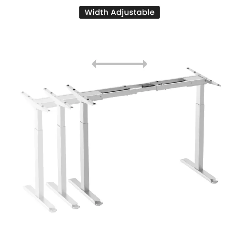 Mesa regulable en altura Up Up Bjorn Blanco, tablero L Blanco