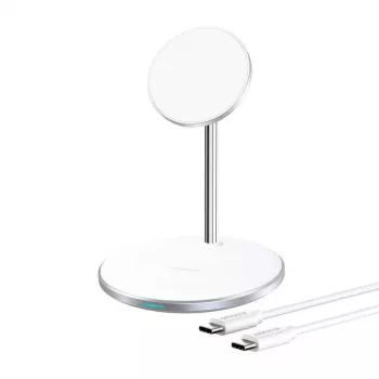 Cargador inalámbrico Choetech T581-F con soporte (blanco)