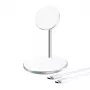 Cargador inalámbrico Choetech T581-F con soporte (blanco)