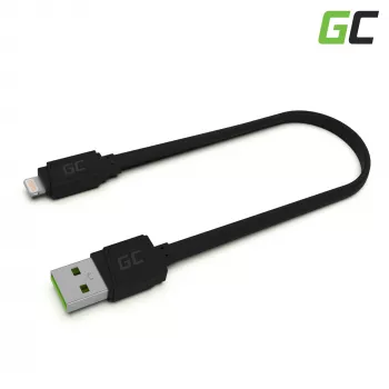 Cable Lightning Green Cell KABGC02 0,25 m negro