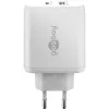 Goobay 65412 Cargador para dispositivos móviles auriculares, portátil, smartphone, tablet Blanco AC Interior