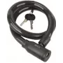 Candado de cable FISCHER 85846, 800 mm de longitud, negro, cable de seguridad flexible para bicicletas y patinetes
