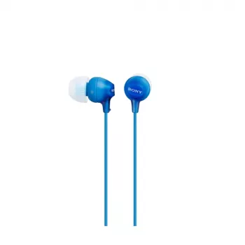 Sony MDR-EX15LP, Con cable, 8 - 22000 Hz, Música, 3 g, Auriculares, Azul