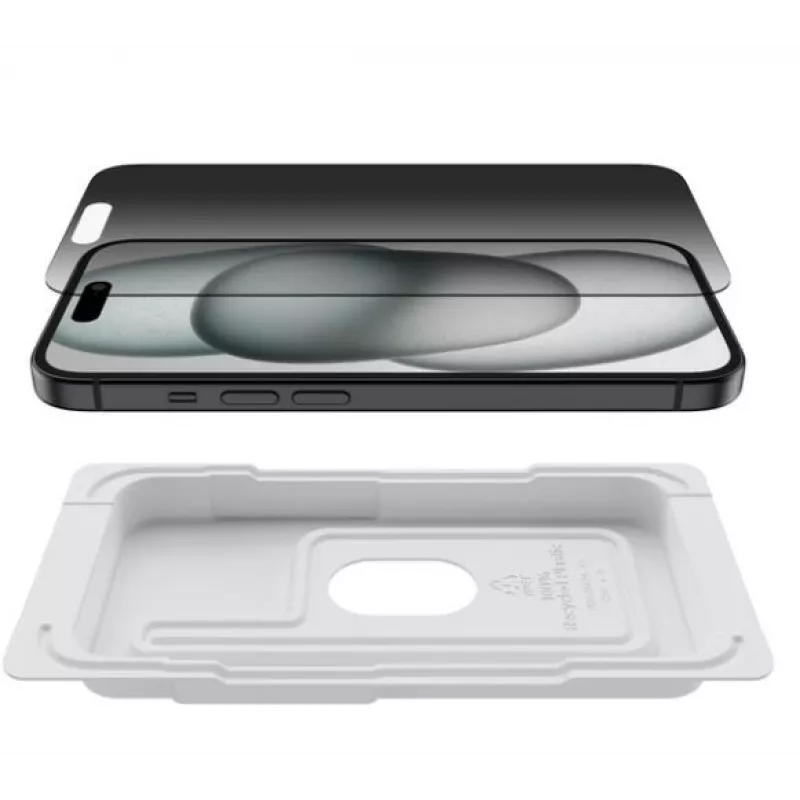 Vidrio protector ScreenForce UltraFlass Privacy Filter iPhone 15 Pro