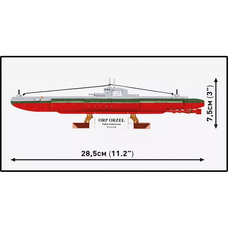 Set de construcción Cobi ORP Orzeł 193 bloques modelo de barco para montar