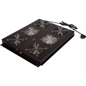 ROLINE 26.21.0308 unidad de ventiladores de 19", 4 ventiladores, ON/OFF, negro