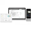 Bresser 7002580 Weather Center 5-in-1 estación meteorológica digital Wi-Fi con sensor profesional, pantalla de 5,7″, alimentación por red, negra