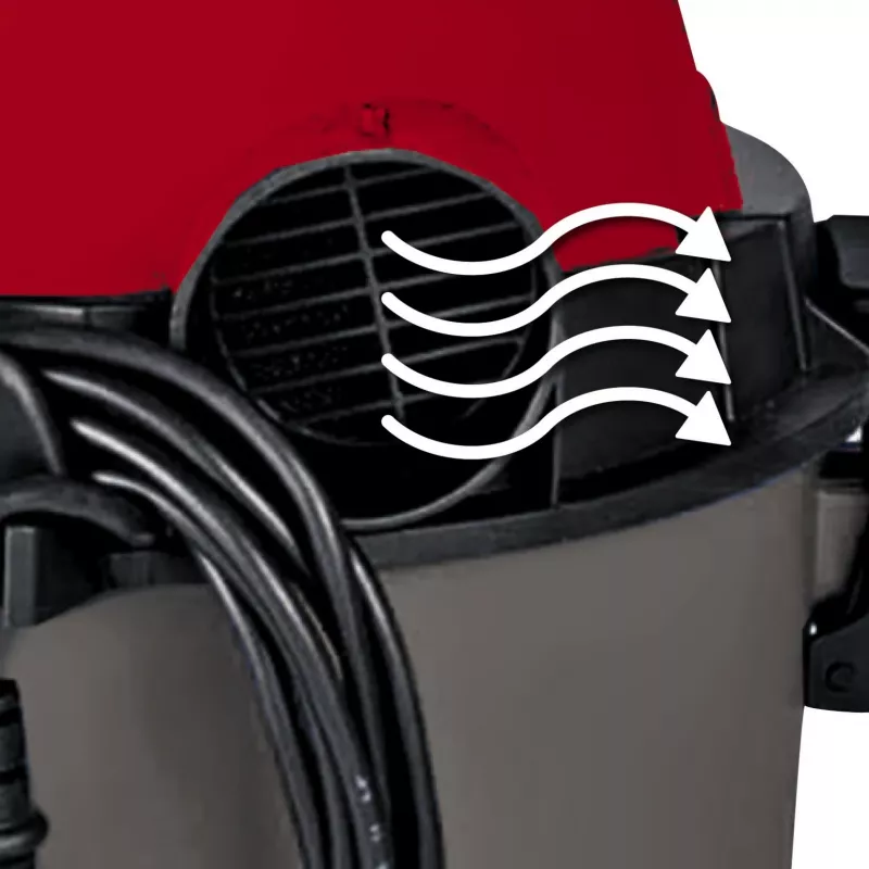 Einhell TC-VC 1815 aspiradora de sólidos y líquidos, gris/roja