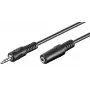 Microconnect AUDLR15 Cable de audio 15 m 3,5 mm Negro