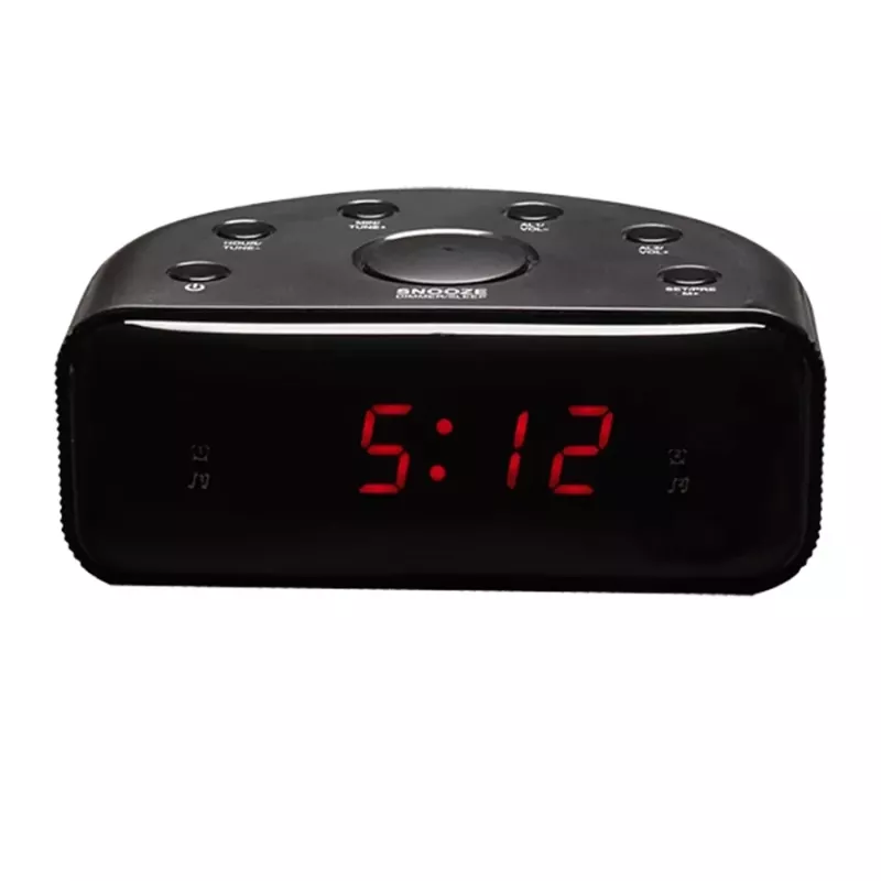 Radio FM analógica y digital Denver CR-430 con pantalla LED, negro
