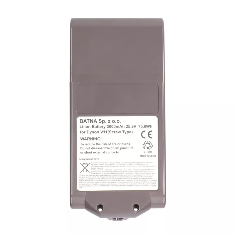 Pila Dyson para aspirador V11 tornillo 25,2 V 3000 mAh