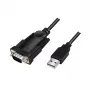 Cable serie LogiLink AU0048A negro 1,5 m USB A DB-9