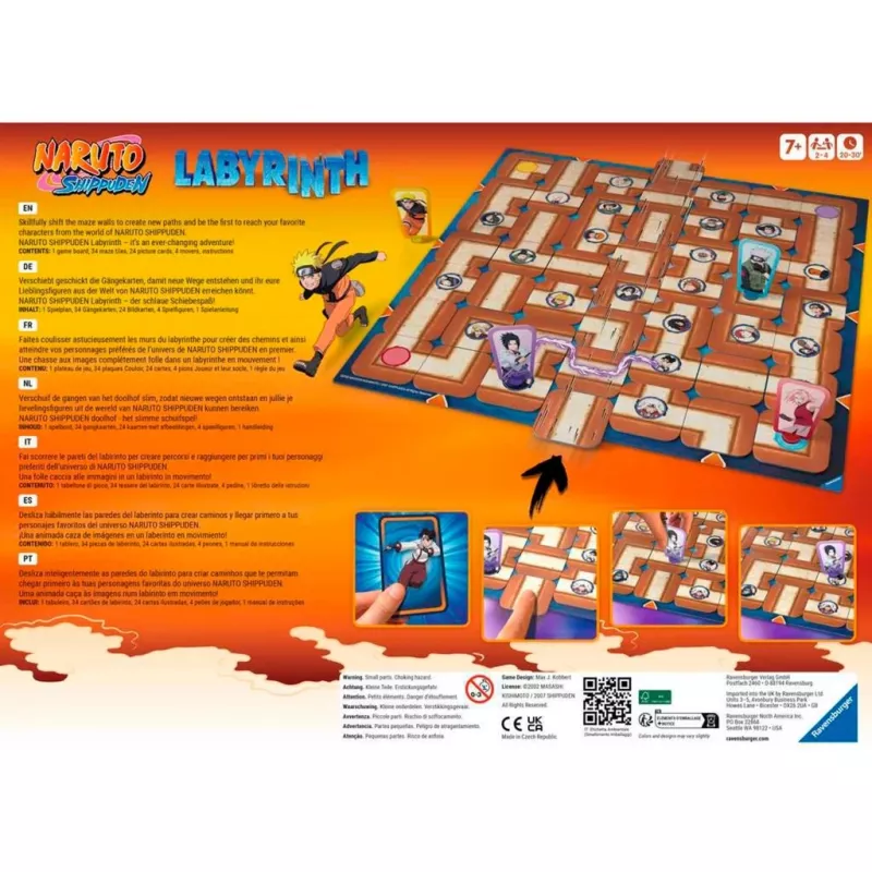 Naruto Shippuden Laberinto, juego de mesa