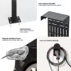 Soporte de exterior para cargadores de coche eléctrico e híbrido enchufable Maclean, acero, 15 kg máx., MCE456