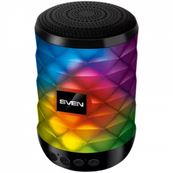 Altavoz SVEN PS-55, negro (5W, TWS, Bluetooth, FM, USB, microSD, 600mAh)