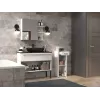 Semicolumna de baño con cajón Top E Shop Nel 30×30×85 cm blanco mate