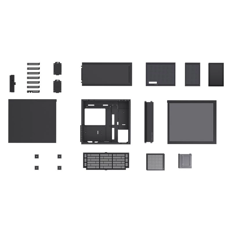 Carcasa de PC Jonsbo D41 MESH Midi Tower negra