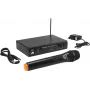 Sistema de micrófono inalámbrico Omnitronic VHF-101 212,35 MHz receptor VHF y emisor de mano
