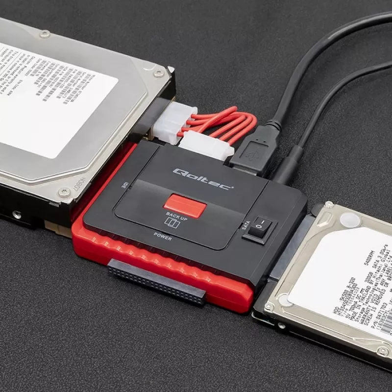 Adaptador USB 3.0 a IDE SATA III QOLTEC 50645