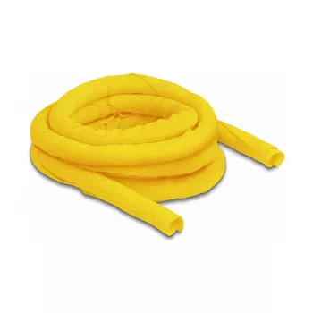 DeLOCK funda trenzada autocerrable resistente al calor 5 m x 16 mm amarillo