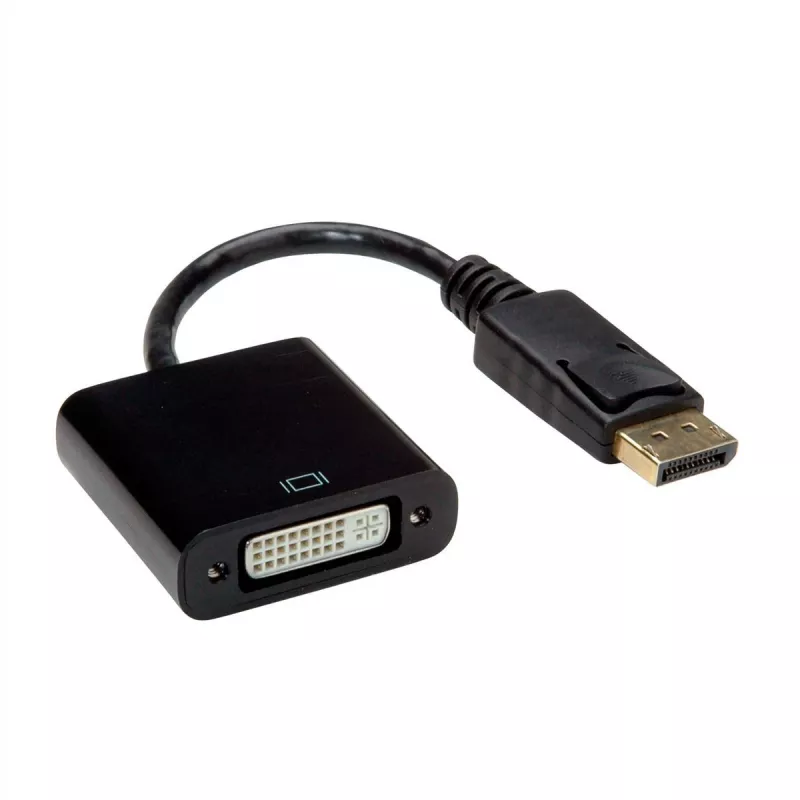 Value 12.99.3137 adaptador de cable de vídeo 0,15 m DisplayPort DVI-D negro (12.99.3137)