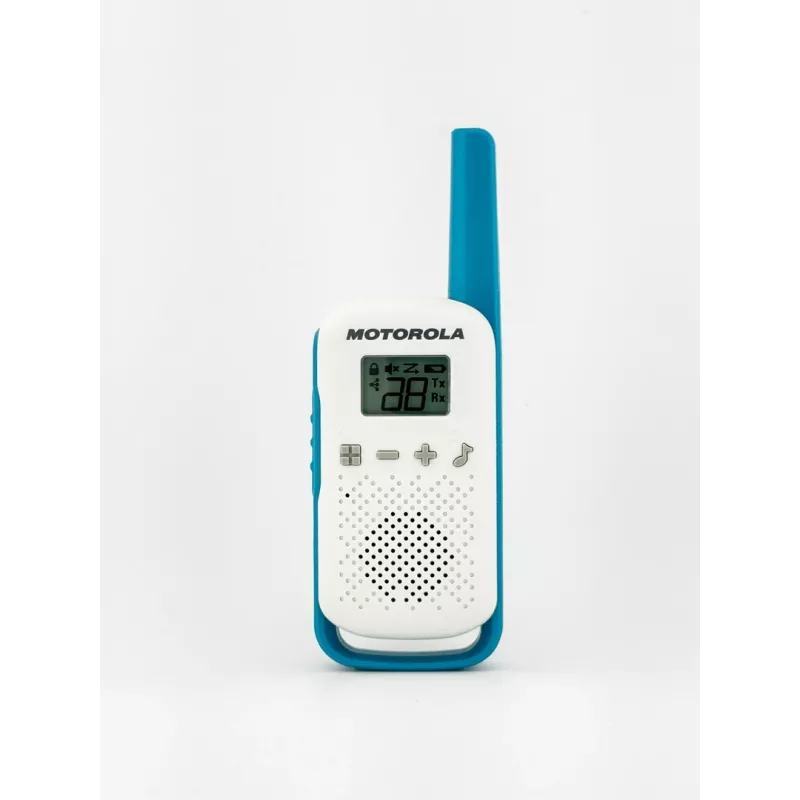 Motorola Talkabout T42 – walkie-talkie, pack de 2 (naranja-azul)