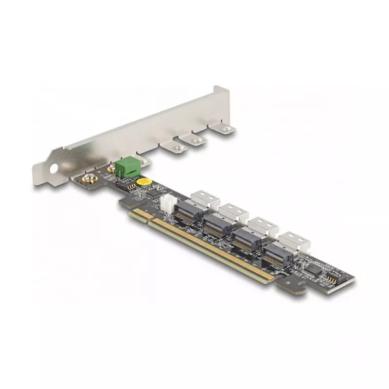Tarjeta DeLOCK PCI Express x16 a 4 x internos SFF-8654 4i NVMe Bifurcation