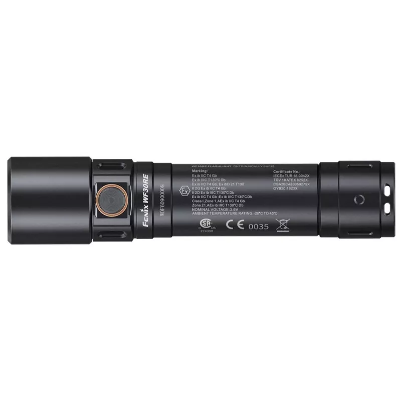 Linterna frontal Fenix WF30RE negra LED IP68 120 h de duración de batería