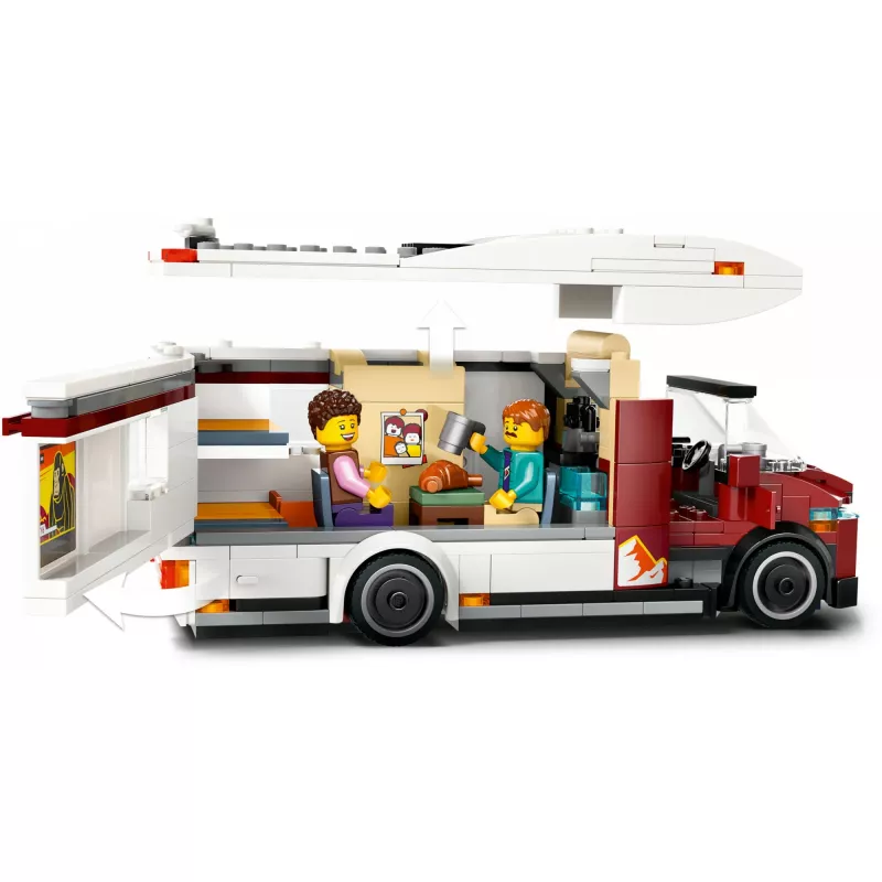 Juguete de construcción LEGO City Autocaravana de aventura 60454, 385 piezas, altura 80 mm, para niños a partir de 6 años