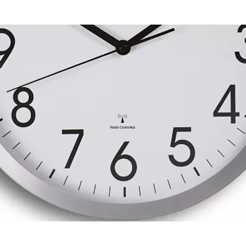 Reloj de pared MAUL MAULmove - AA - 1,5 V - aluminio - blanco - aluminio - cristal - 35 mm (9063008)