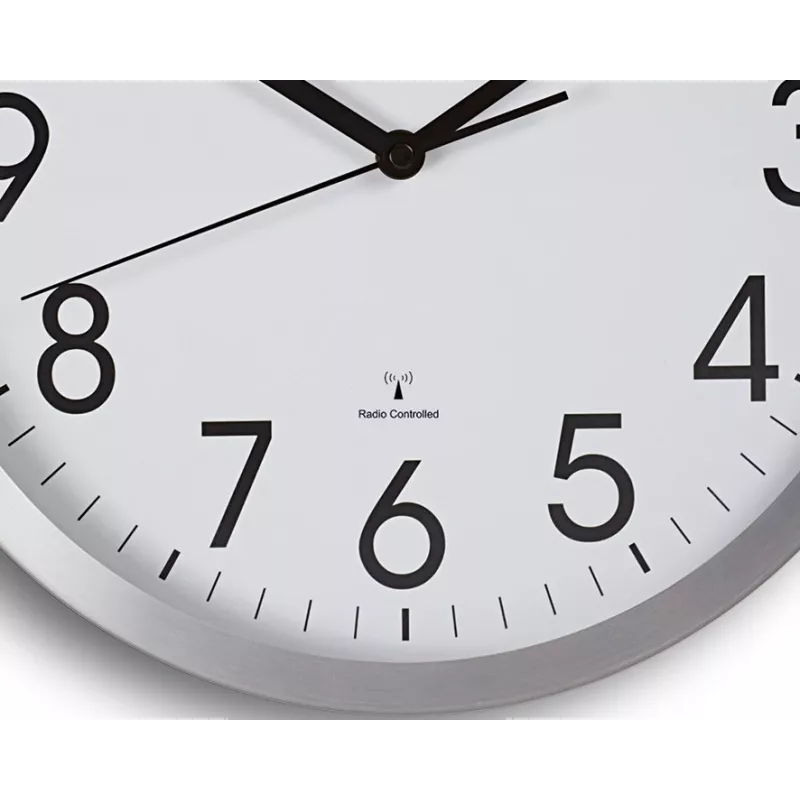 Reloj de pared MAUL MAULmove - AA - 1,5 V - aluminio - blanco - aluminio - cristal - 35 mm (9063008)
