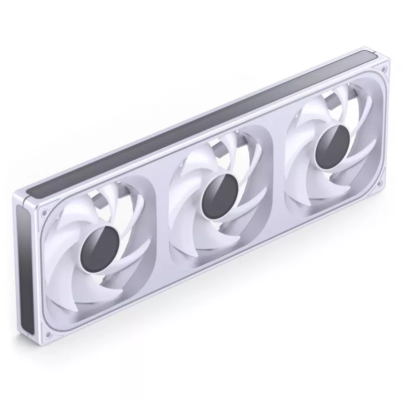 Kit de ventiladores para radiador 360mm ARGB PWM Jonsbo ZB-360 blanco — 3 ventiladores PWM ARGB de 120mm para radiadores de refrigeración líquida