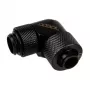 Alphacool Eiszapfen 13/10mm compresión 90° giratorio G1/4 - racor para sistema de refrigeración líquida - Deep Black, negro mate (17230)