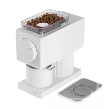 Molinillo de café eléctrico Fellow Ode Gen 2 — 140 W, muelas de acero inoxidable, capacidad 100 g, blanco