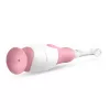 Cepillo de dientes eléctrico neno Denti rosa para niños — vibratorio, cerdas suaves, pila AAA, temporizador de 2 minutos