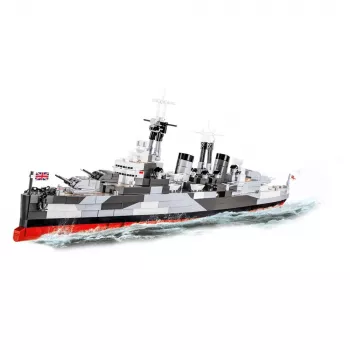 Juguete de construcción Cobi HMS Belfast modelo a escala 1:300 COBI-4844, construcción de exposición del histórico crucero ligero de la Royal Navy
