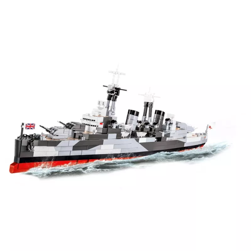 Juguete de construcción Cobi HMS Belfast modelo a escala 1:300 COBI-4844, construcción de exposición del histórico crucero ligero de la Royal Navy