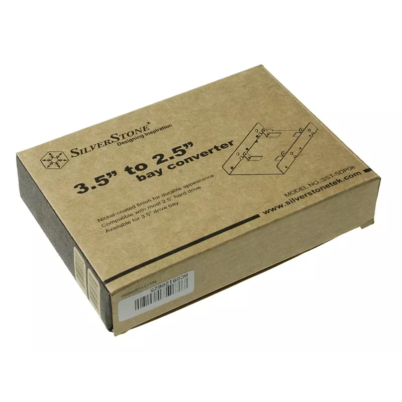 Adaptador de bahía SilverStone SST-SDP08 de 3,5 a 2x 2,5