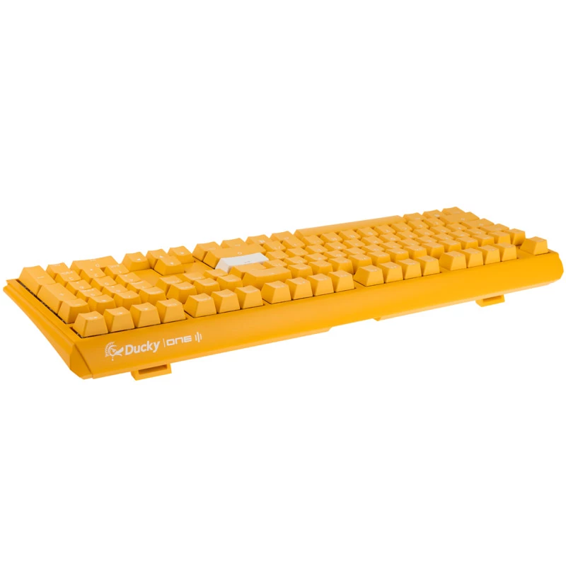 Teclado gaming Ducky One 3 Amarillo, RGB-LED - MX-Azul (US)