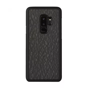 Funda para smartphone Man and Wood para Galaxy S9 Plus — carbon negro