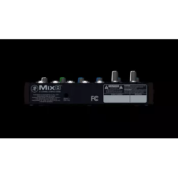 Mezclador Mackie Mix8 — Mezclador analógico compacto de 8 canales, 20–30000 Hz, impedancia de entrada de micrófono 3800 Ω, 198×244×53 mm