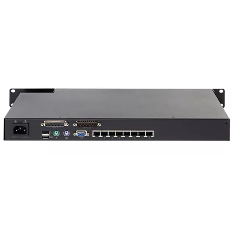 Switch KVM APC KVM0108A, 8 puertos PS/2 VGA, rack 1U, 1600x1200, negro