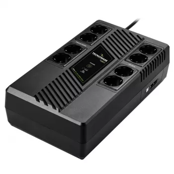 Sistema de alimentación ininterrumpida TECNOWARE Era Plus Strip 1000, Line-Interactive 1 kVA / 700 W, 8 salidas Type-F, batería VRLA, 4,4 kg